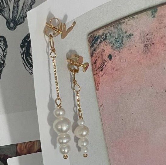 Petit berries behind earring