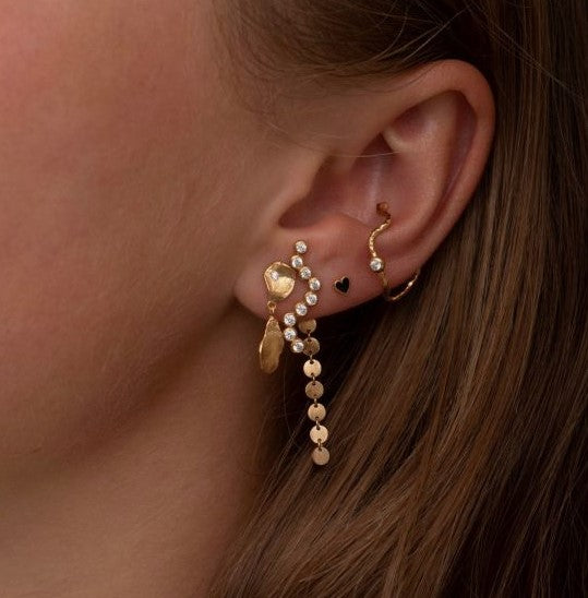Petit coins behind earring