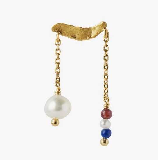 Petit gold splash earring