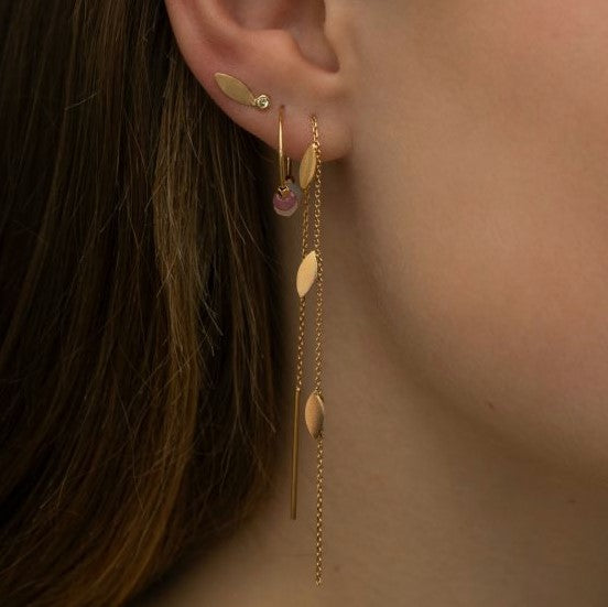 Three leaves earring