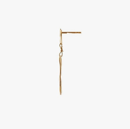 Golden reflection earring