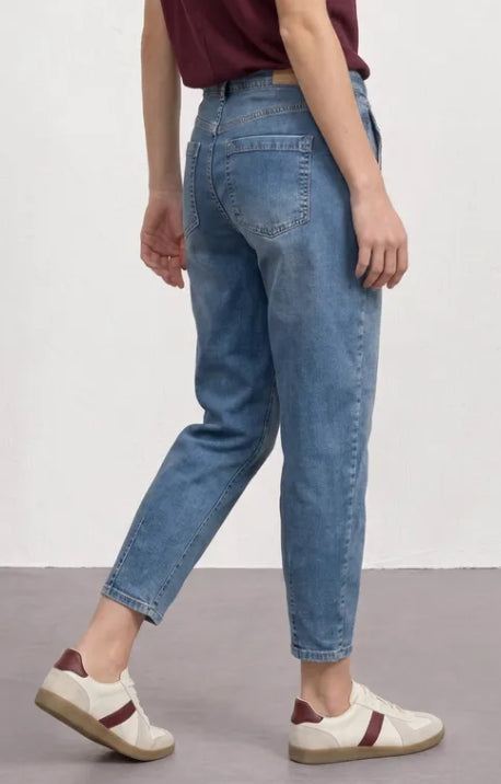 Karlie Barrel High Waist - Medium Blue