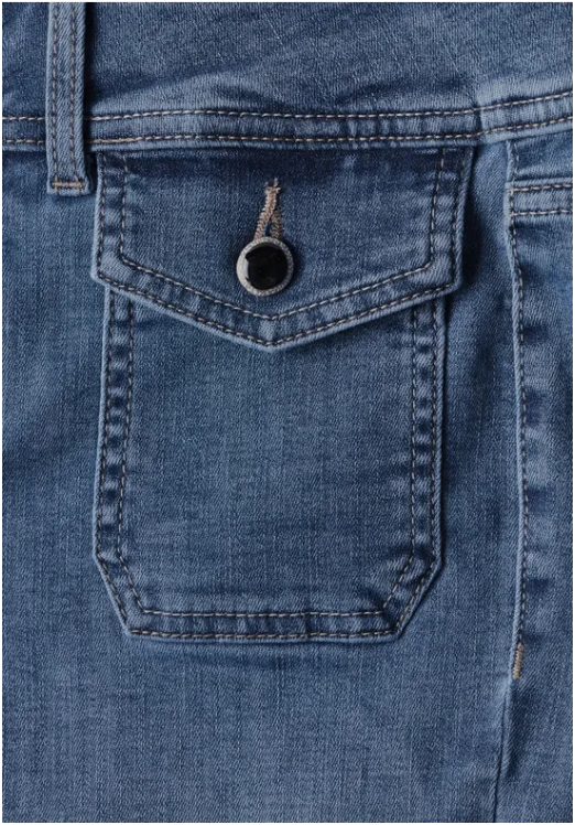 Amalia Straight Leg - Mid Blue Washed