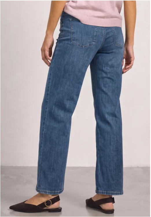 Amalia Straight Leg - Mid Blue Washed
