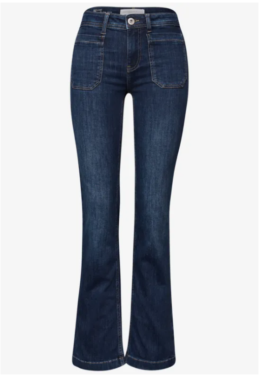 Bootcut Jeans - Dark Blue Washed