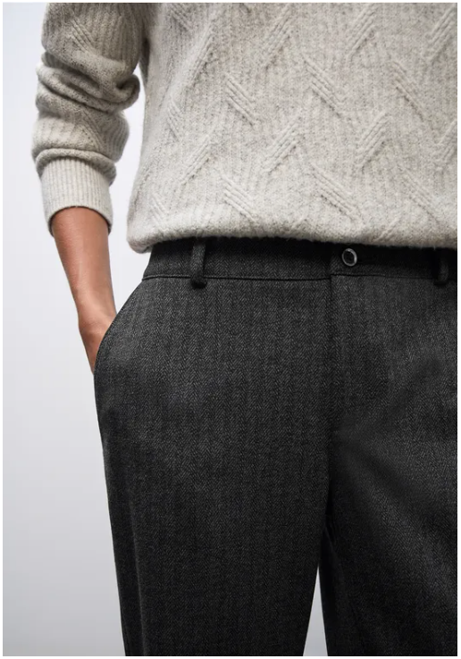 Chino Fishbone - Black