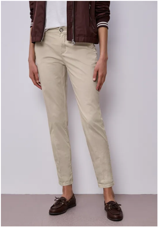 PREORDER-Chino Peach Twill - Cobble Stone