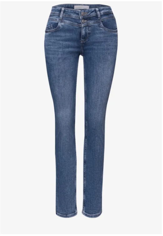 Jane Casual Fit Jeans - Medium Blue Washed