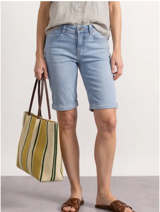 Jane MW Bermuda - Light Blue Denim