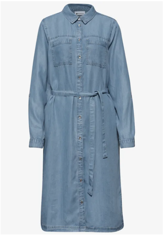 Shirt Dress - Light Blue Soft Wash