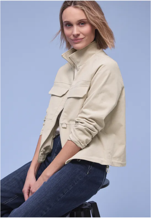 Short Corduroy jacket - Powder Beige