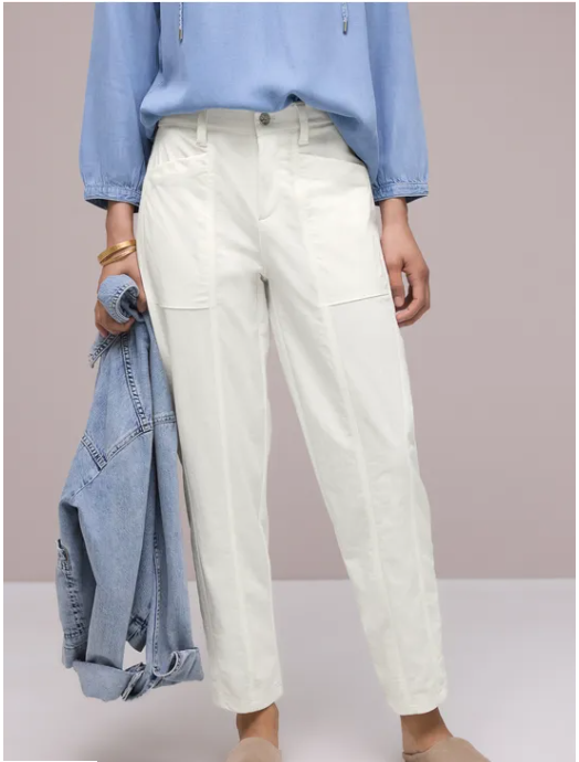 Summer Garbardine Barrel HW - Off White