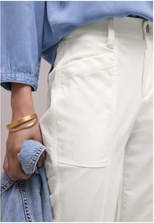 Summer Garbardine Barrel HW - Off White