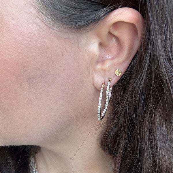 Tara Hoops 21mm - 18 karat guldbelagt