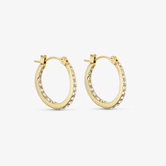 Tara Hoops 21mm - 18 karat guldbelagt