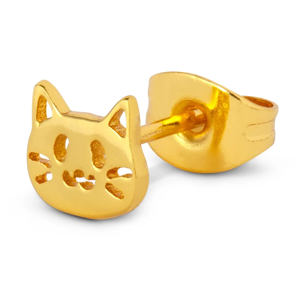 The Cat ørering 1 stk - Gold plated