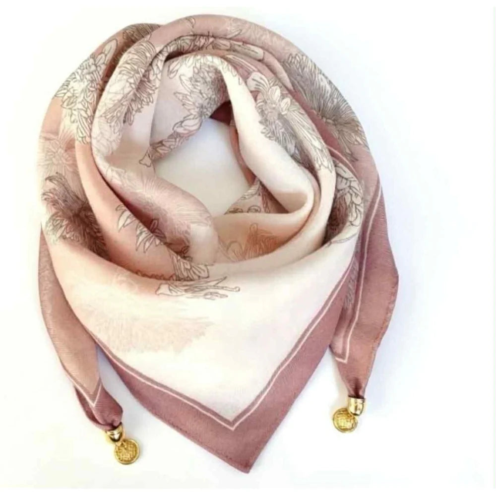 Franny Jewelry Scarf - Powder Flower