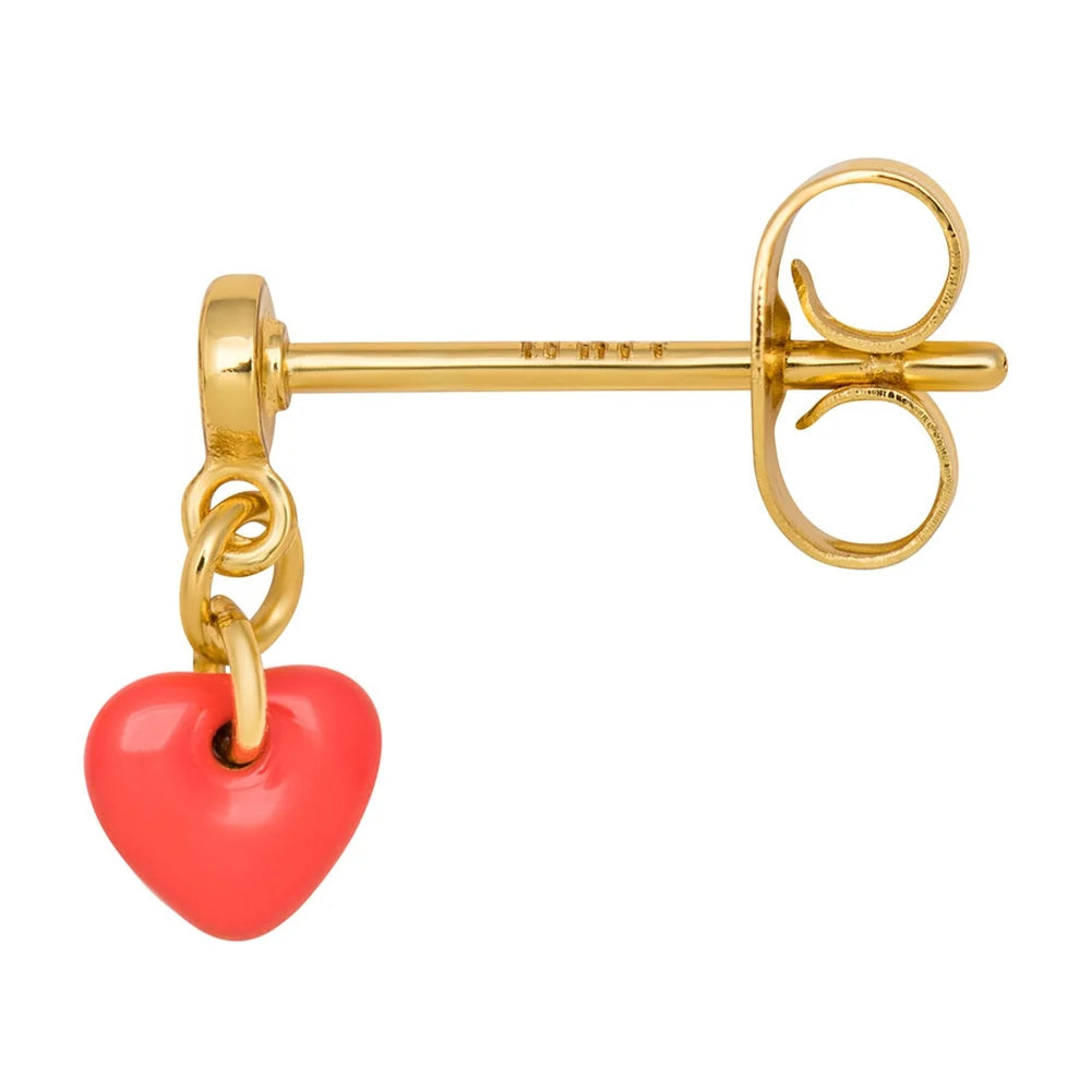 Love U Dangling ørering 1 stk - Guld