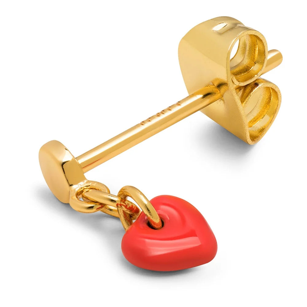 Love U Dangling ørering 1 stk - Guld