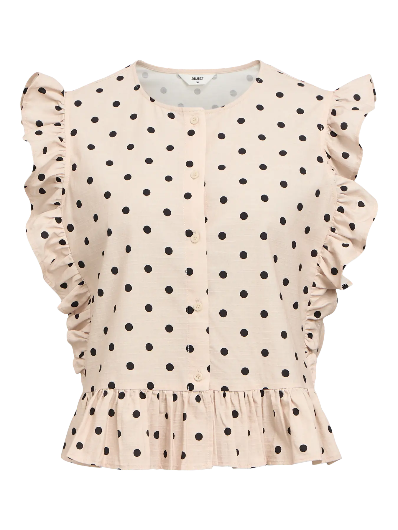 Hama Cilie re top sandshell/black dots