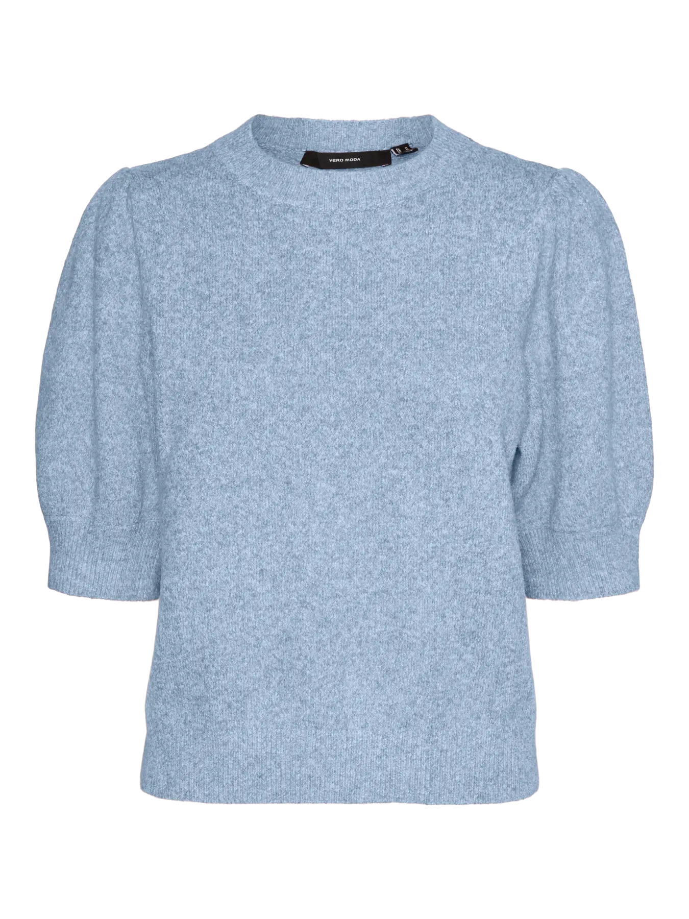 DOFFY O-NECK PULLOVER - Cashmere Blue MELANGE