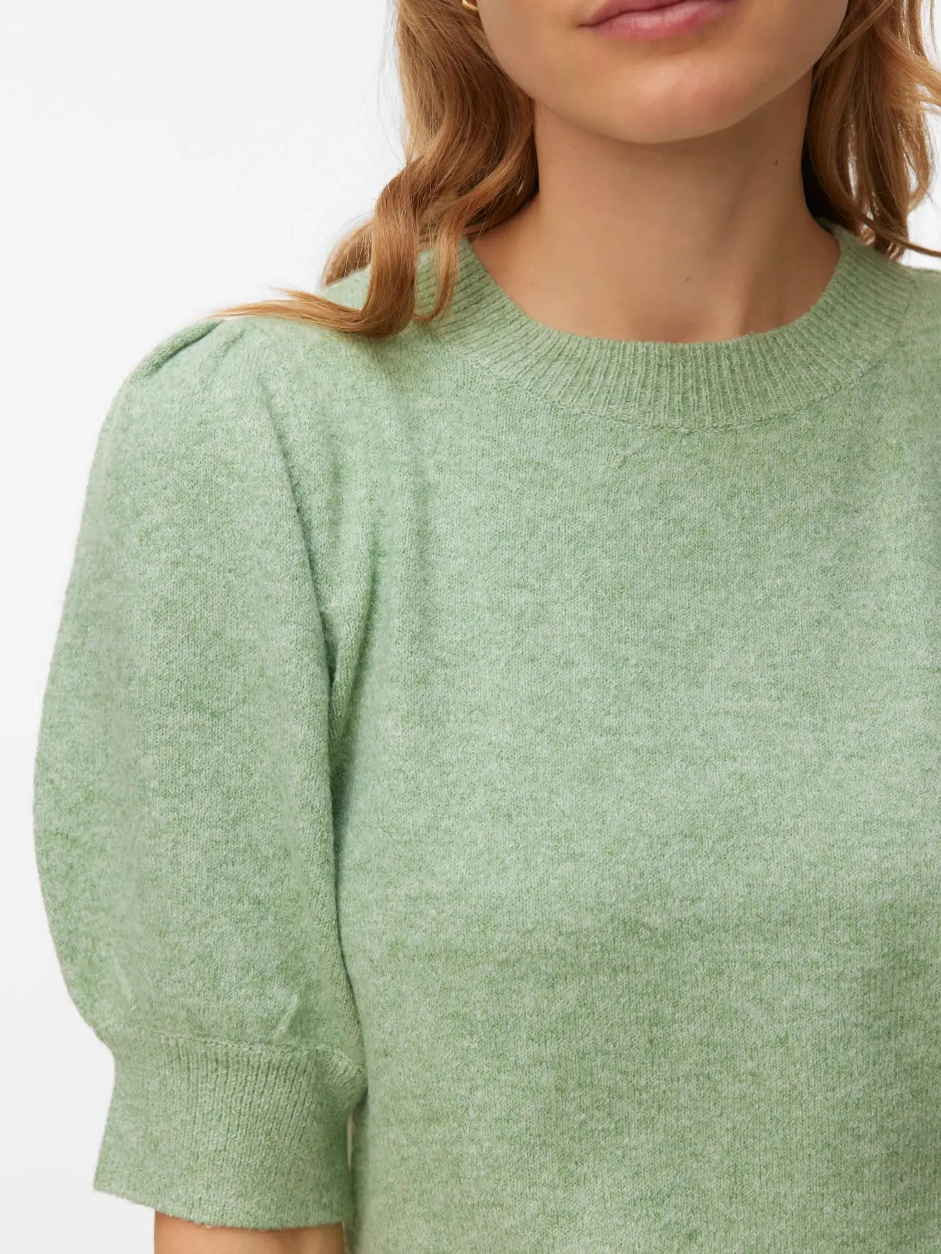 DOFFY O-NECK PULLOVER - Mistletoe MELANGE
