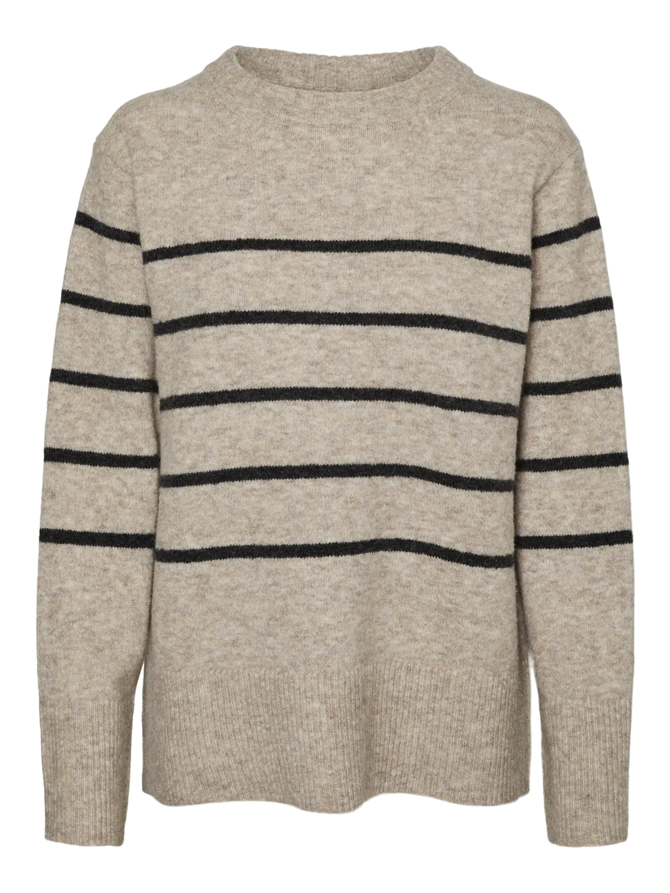 FLAWLESS PULLOVER - Silver Mink W. DARK GREY MELANGE