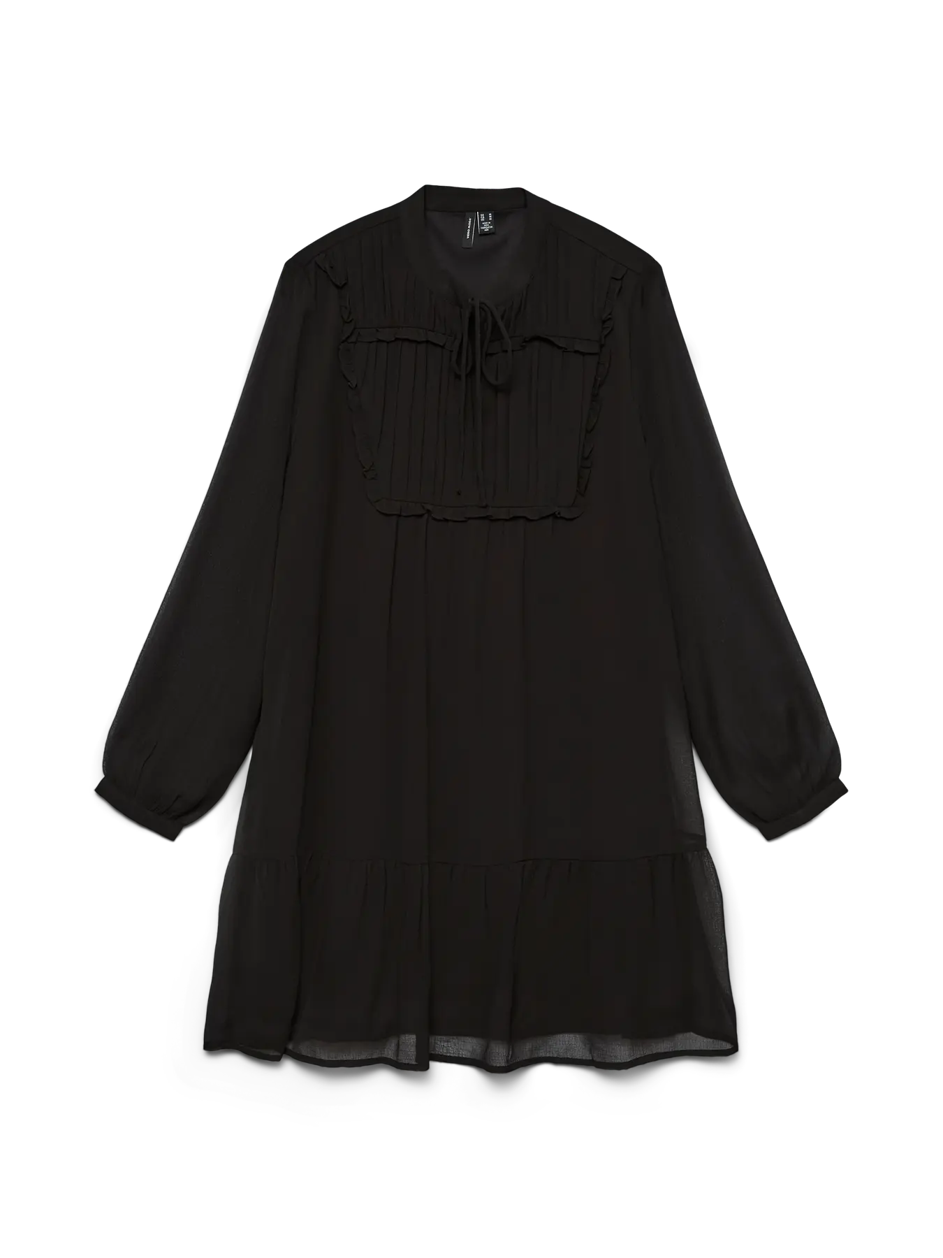 LINEA LS SHORT DRESS - Black