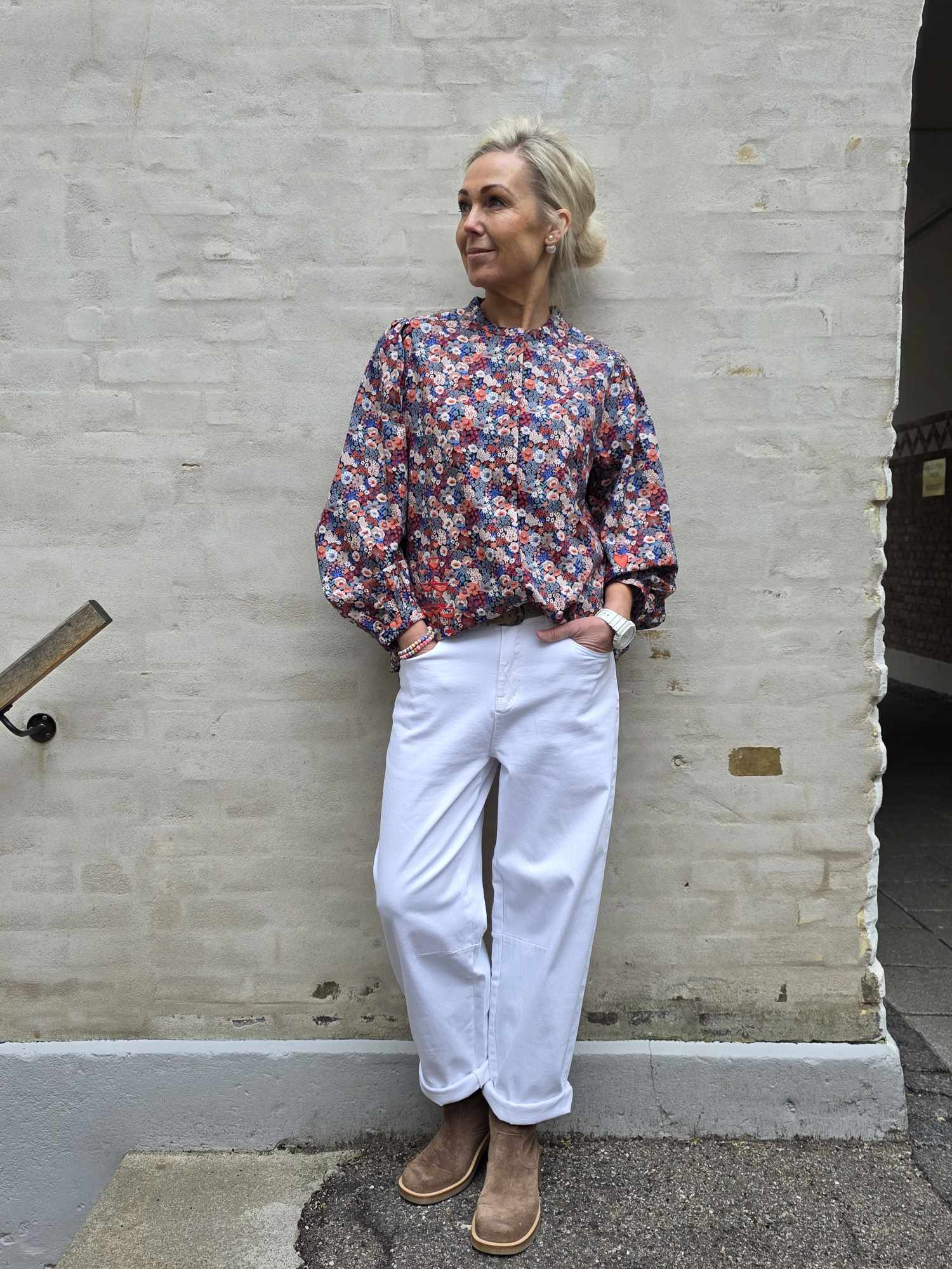 The Champagne Shirt - Flower Print