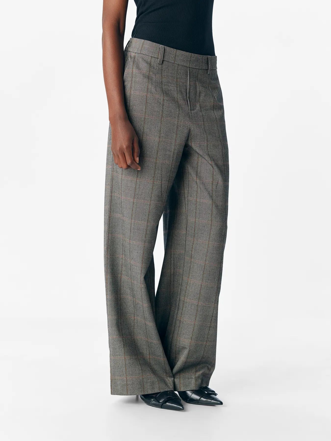 Lisa WIDE pant - Black/Humus