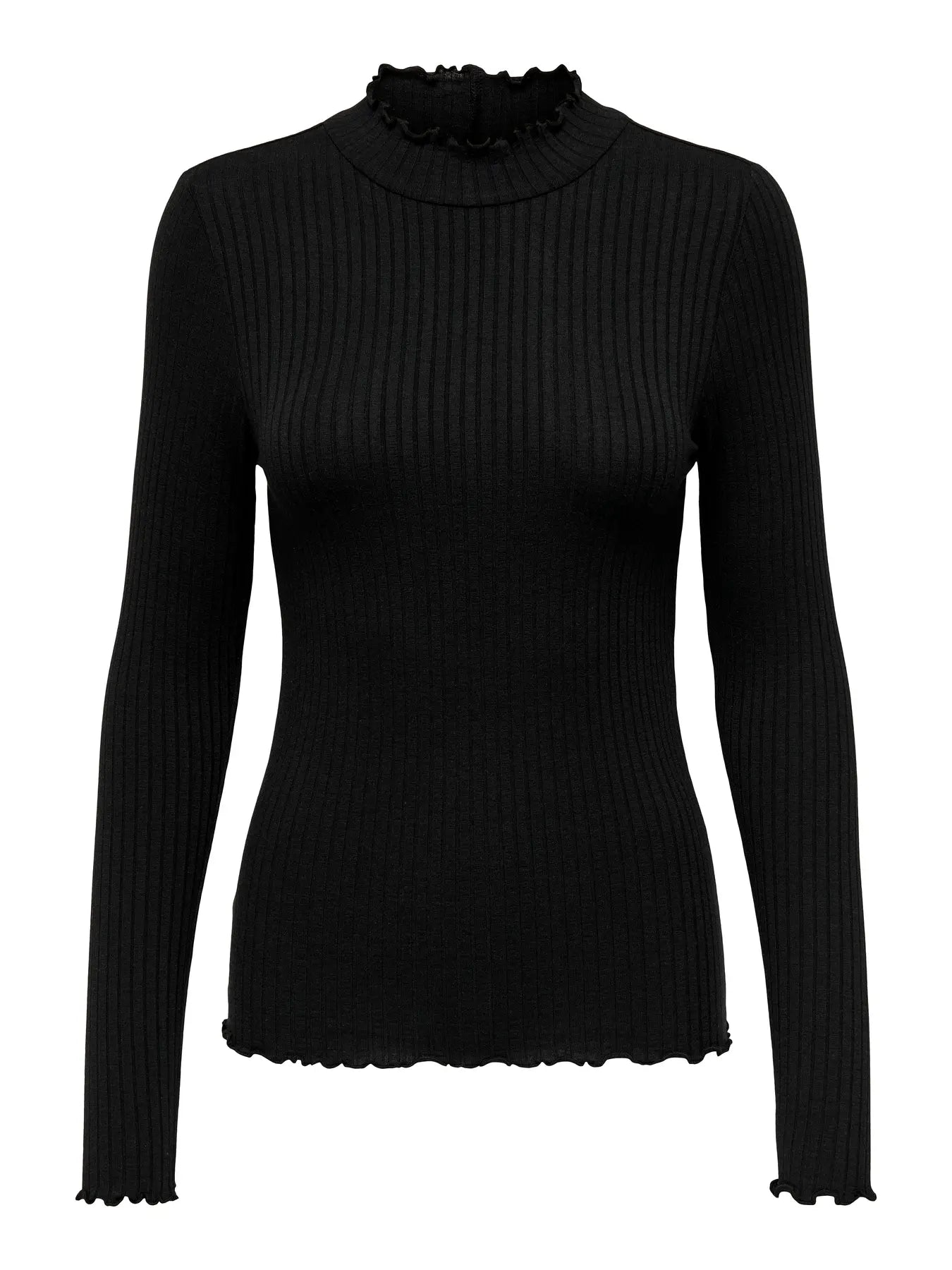 FRANSISKA LIFE HI-NCK TOP - Black