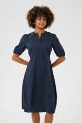 Antoinett Placket Dress blue iris