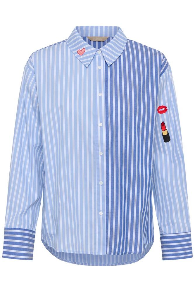 Abila Shirt - Blue/White Stripe