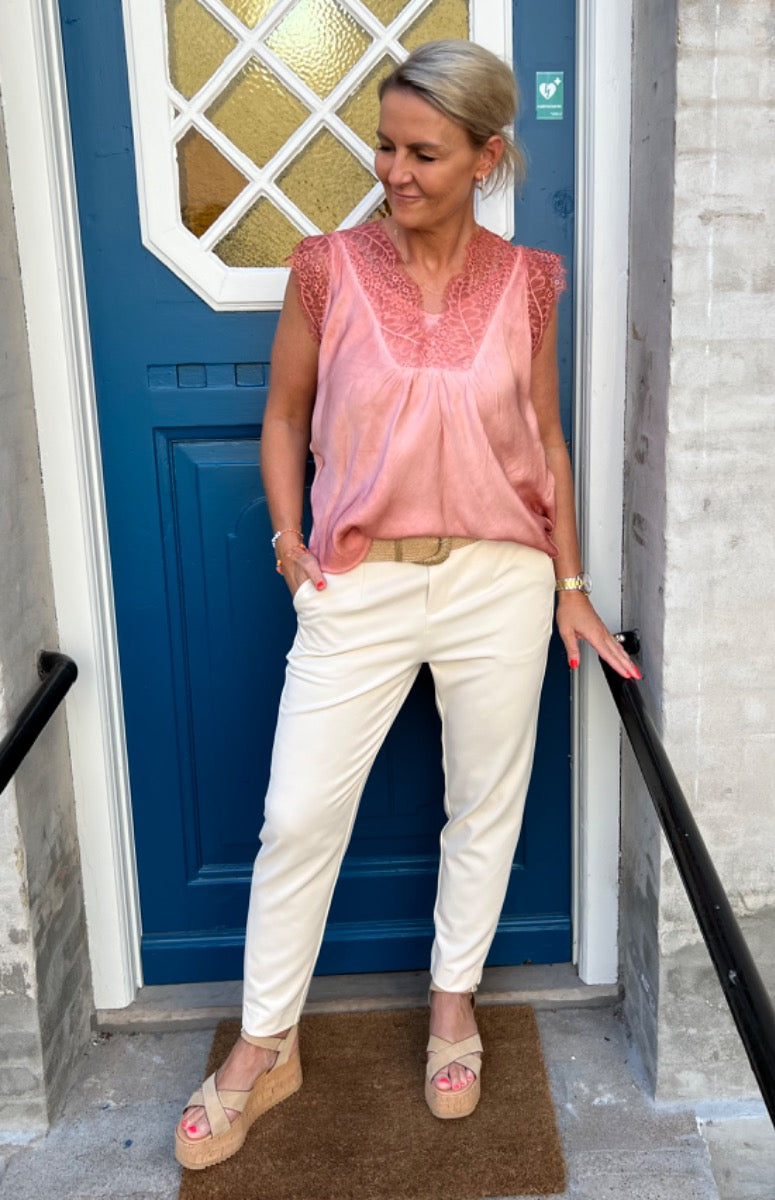 Lisa slim pant - Sandshell