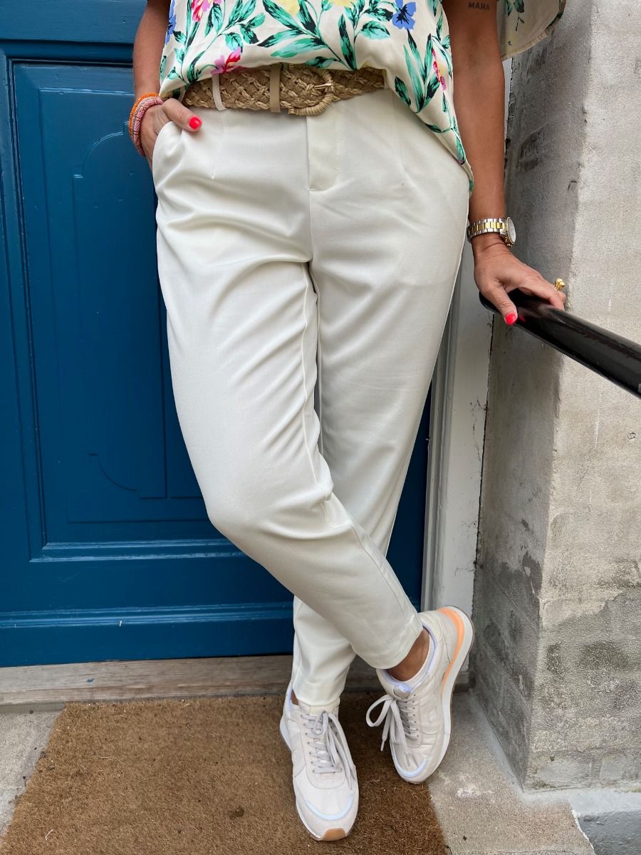 Lisa slim pant cloud dancer