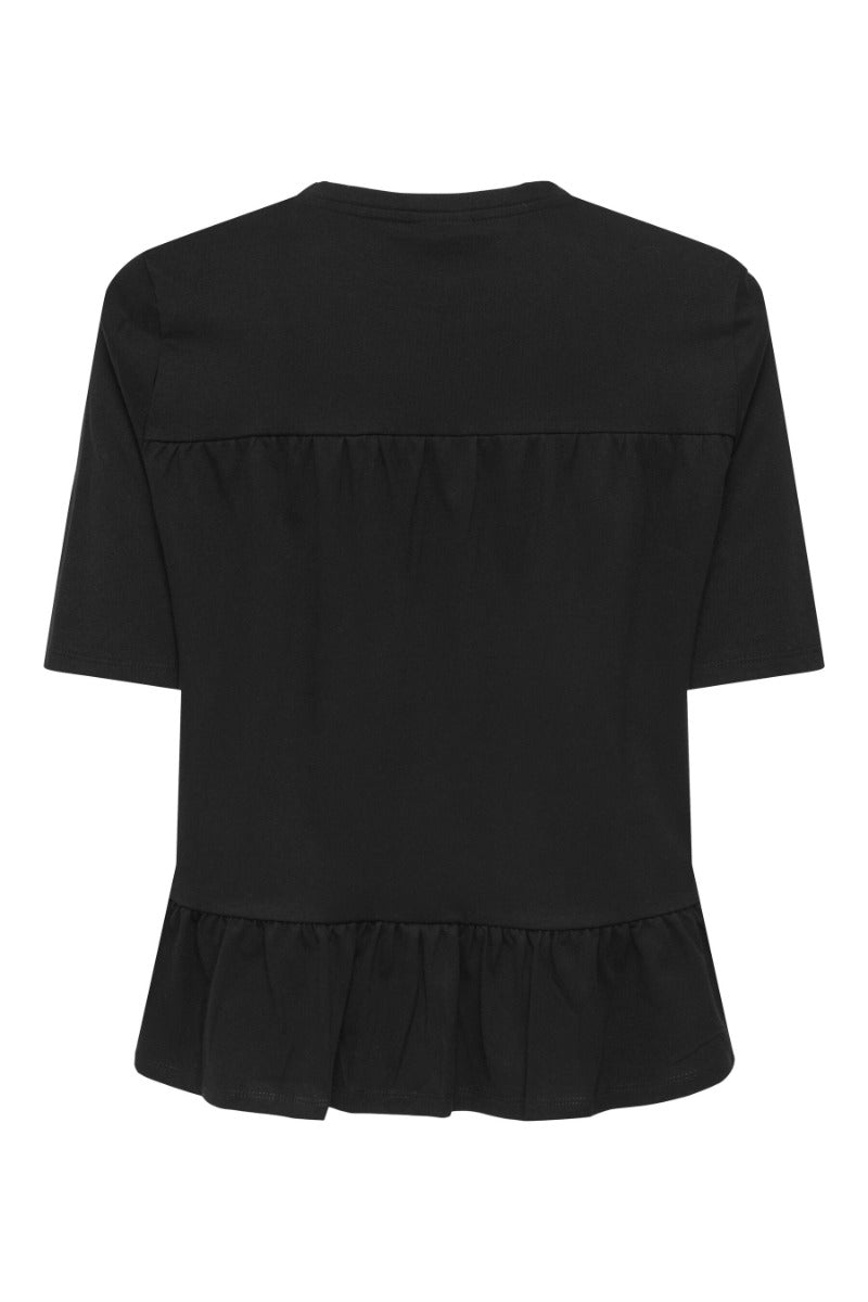 Poula Pearl Top - Black/WHITE PEARL