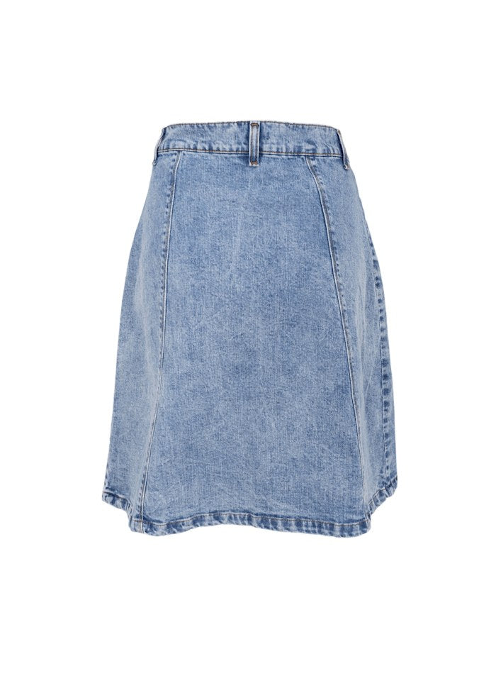 Russel short wrap skirt denim