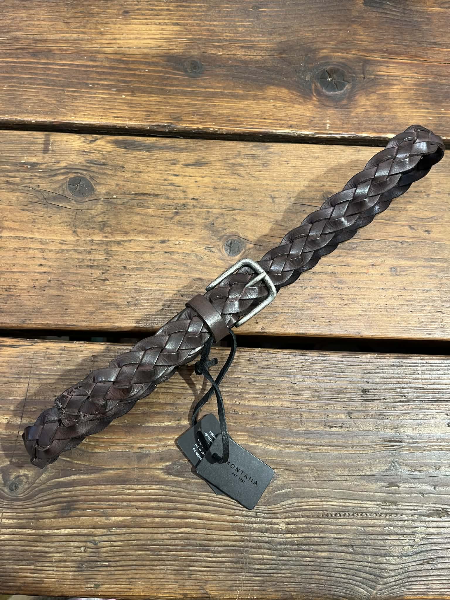 Judy Braided Belt - Brown