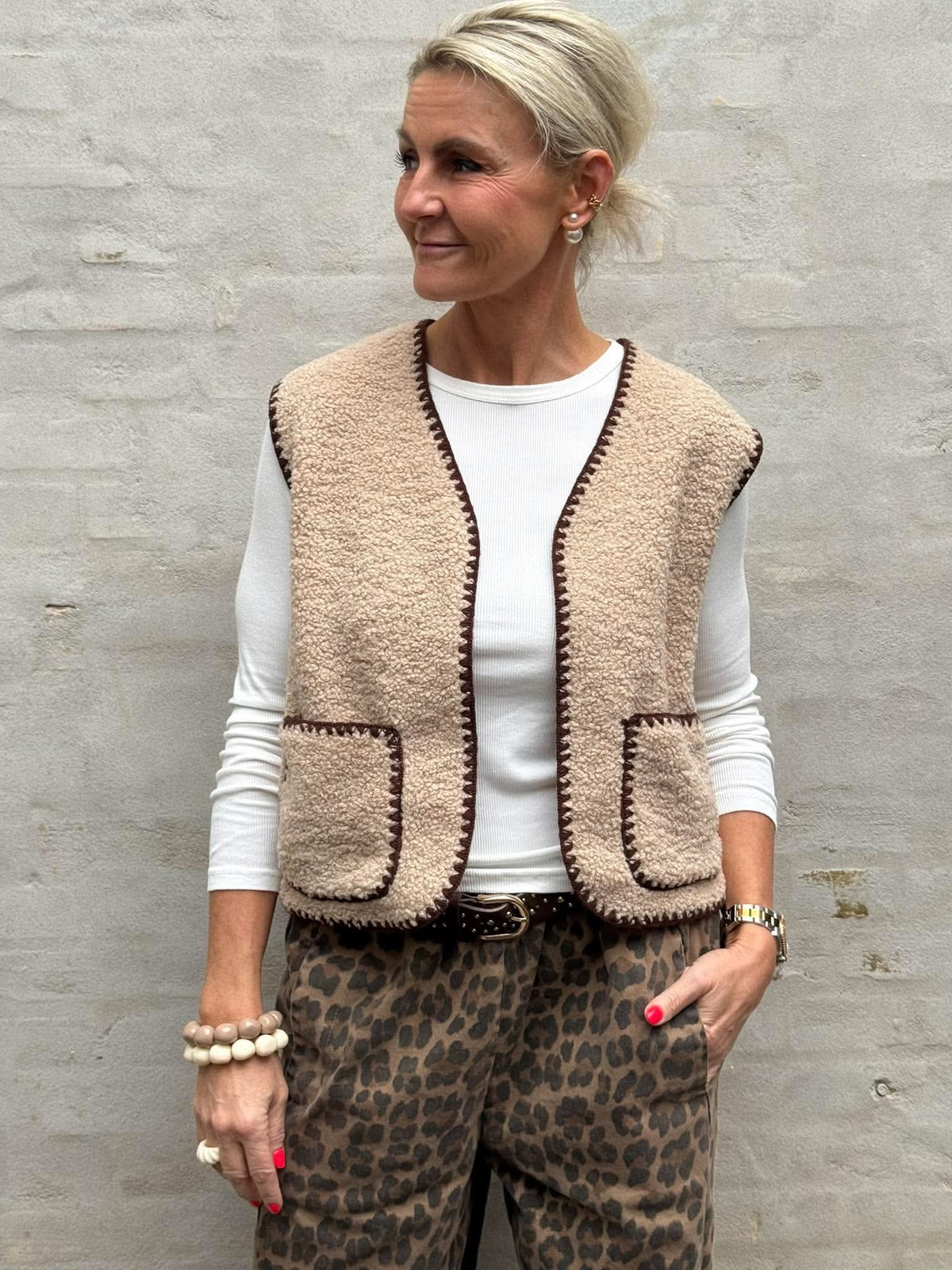Lambi Vest - Beige/Moro