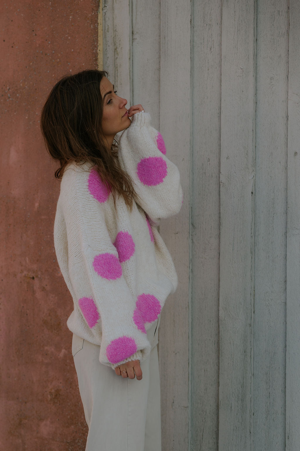 Camilia Pullover - Rosa prickar