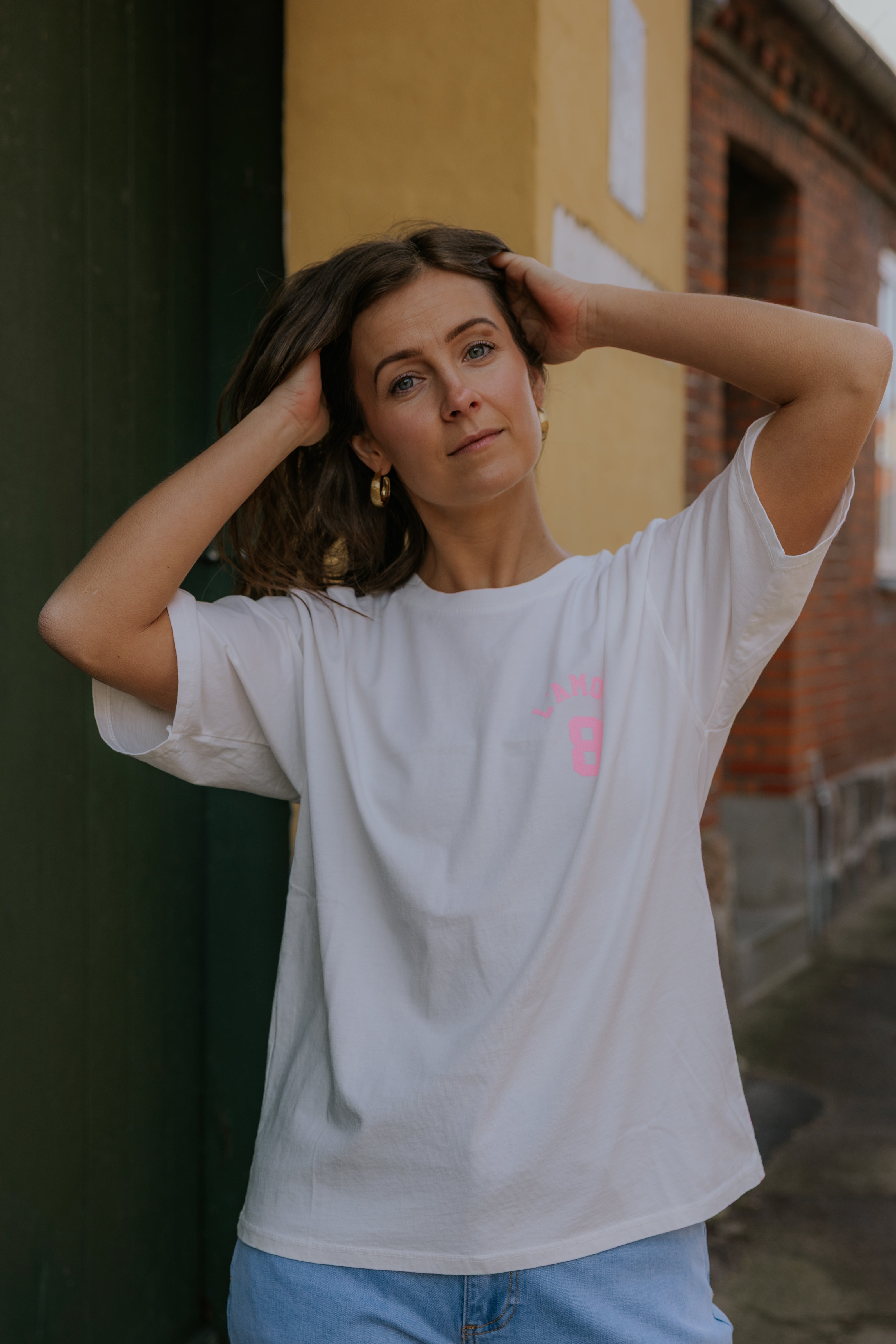 L´Amour Tee - White/Pink