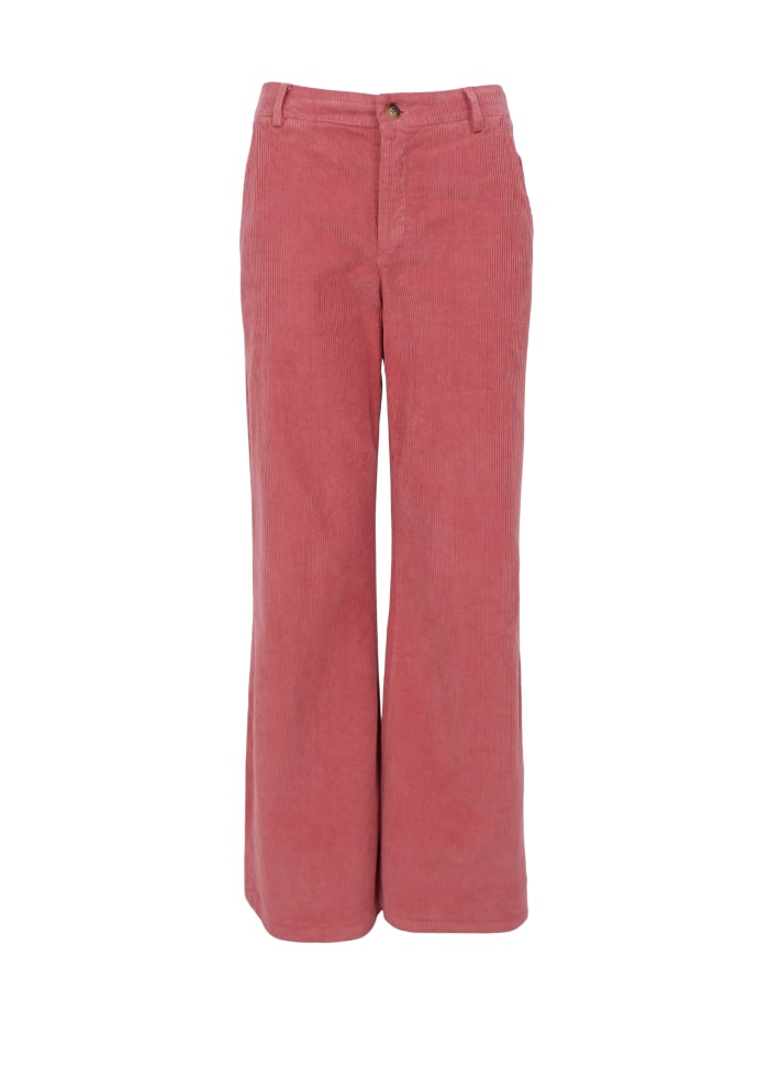 Cora corduroy box pant dust rose
