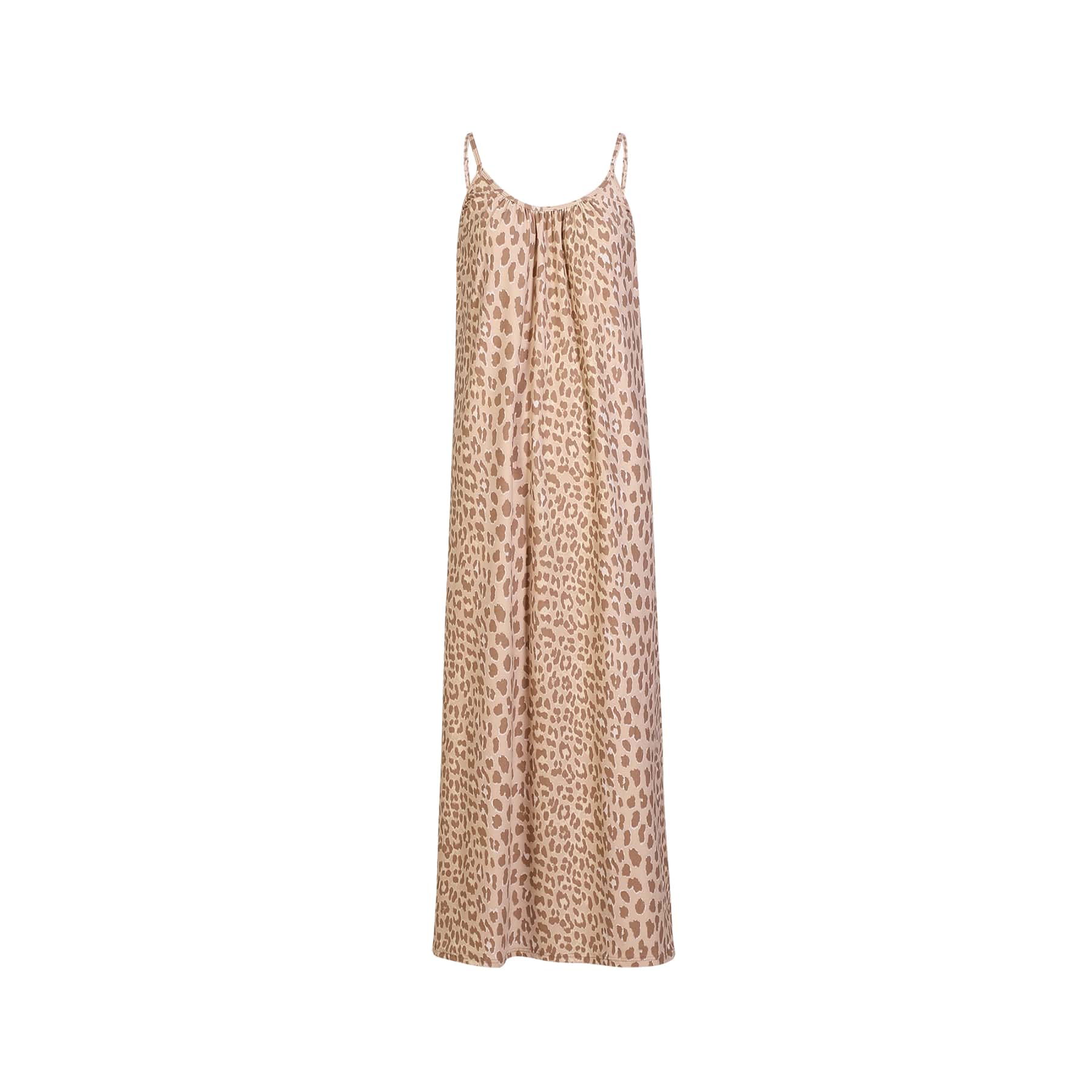 Alma Long Strap Dress - Desert Lux Leo