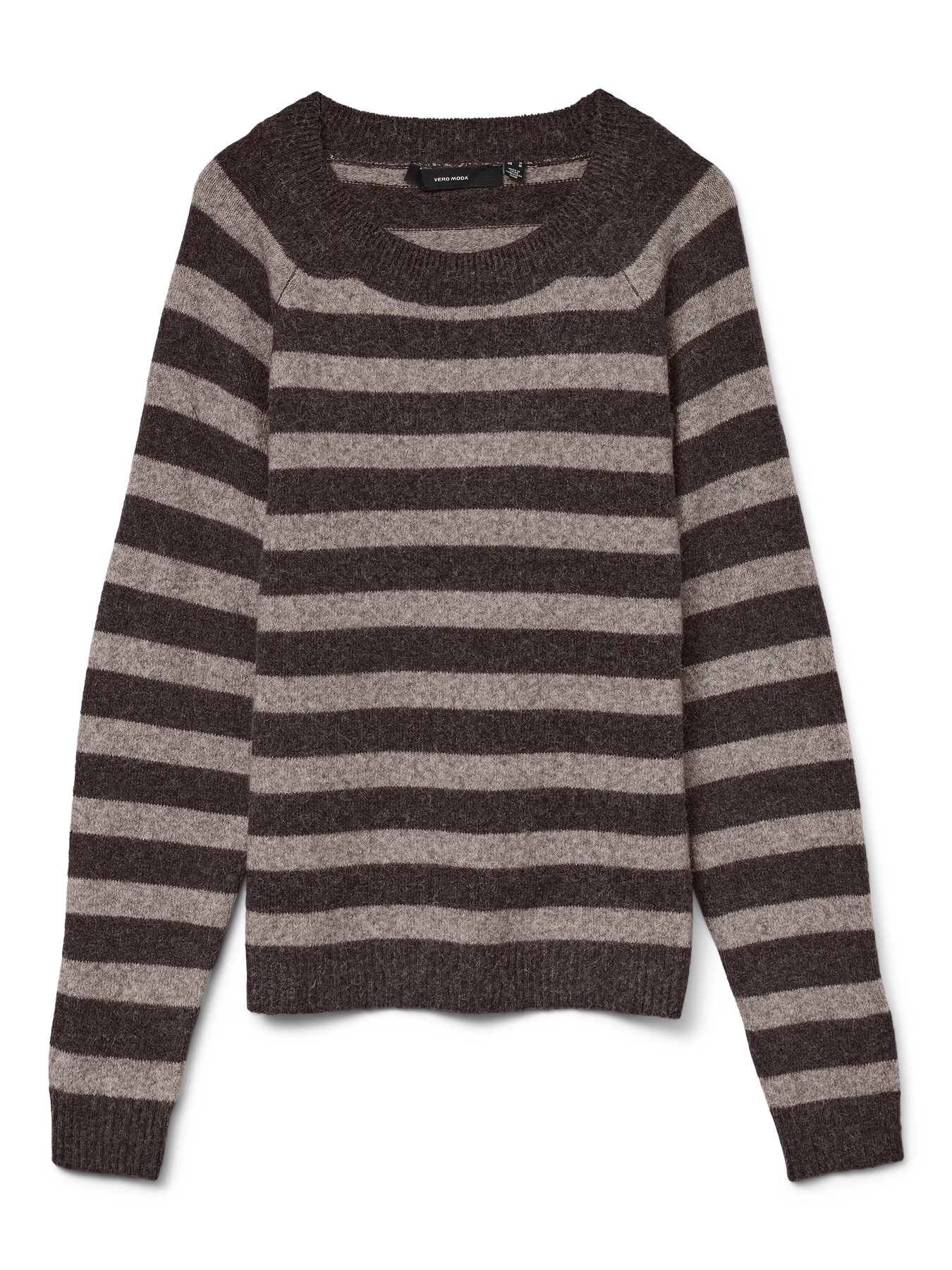 DOFFY O-NECK BLOUSE - Chocolate Torte W. MOON ROCK