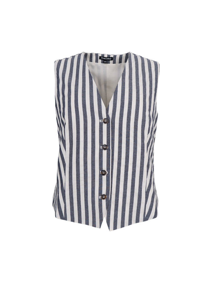 Maria Tailored vest deep navy