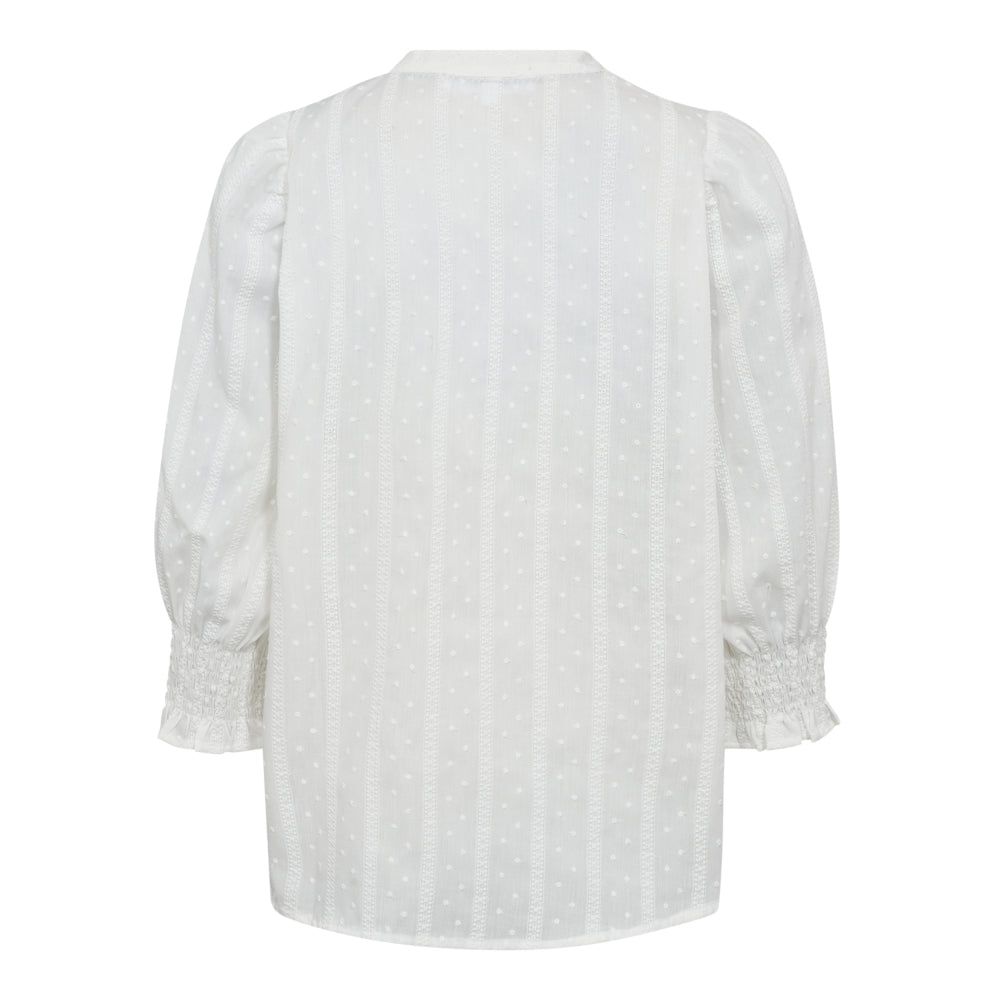 Maddie Frill Shirt - White