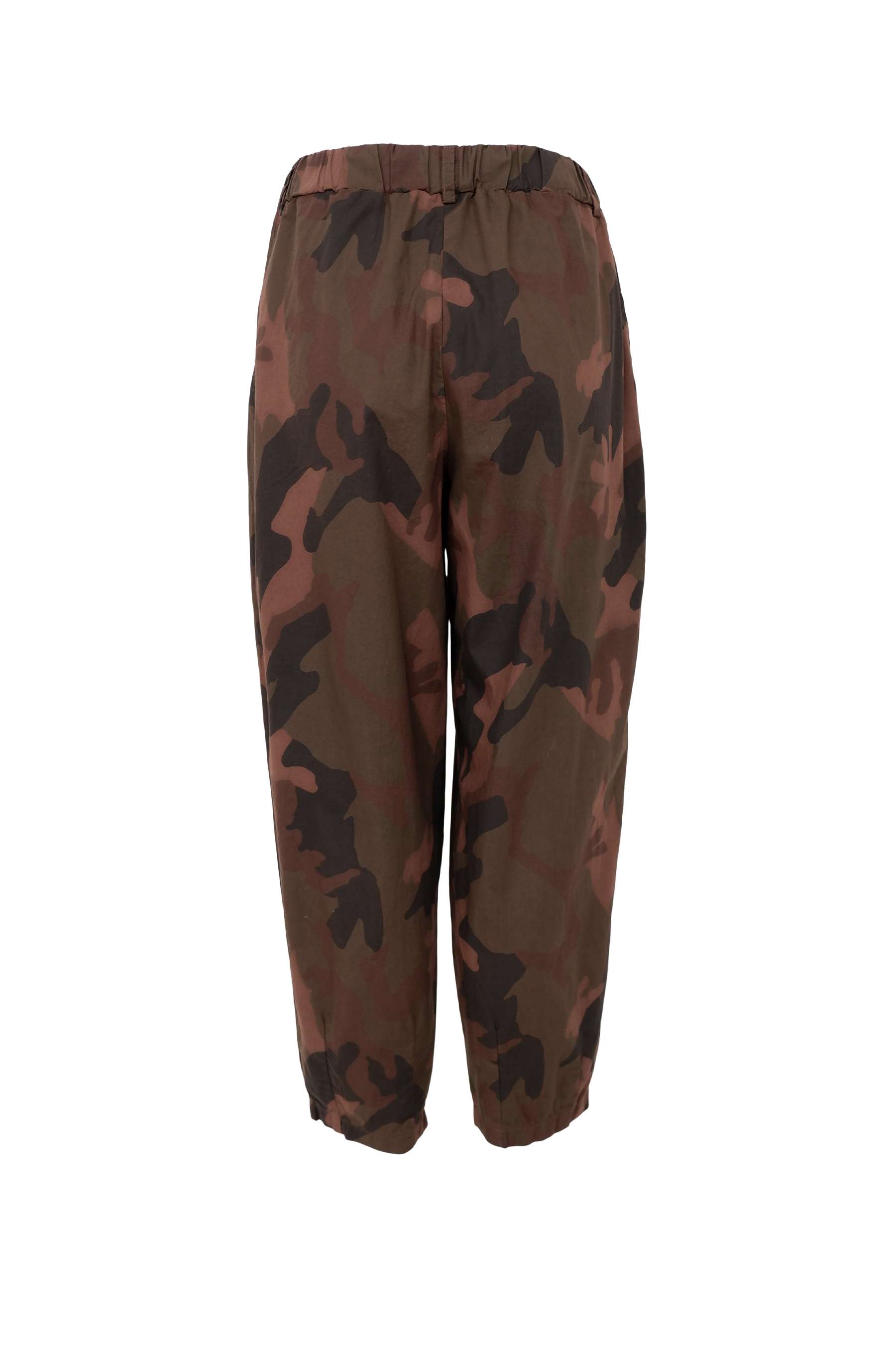 Abbie Barrel Pant - Brown Camou