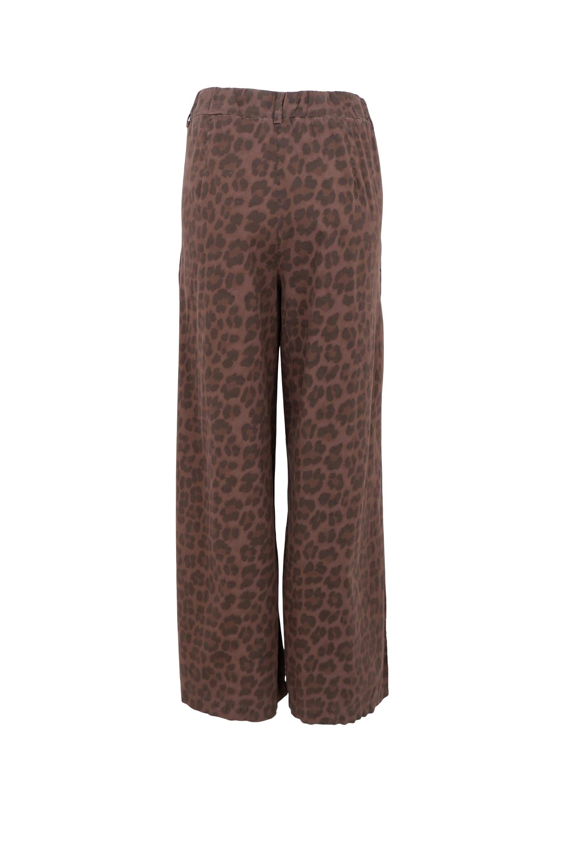 ABBIE wideleg pant - Mocca Leo