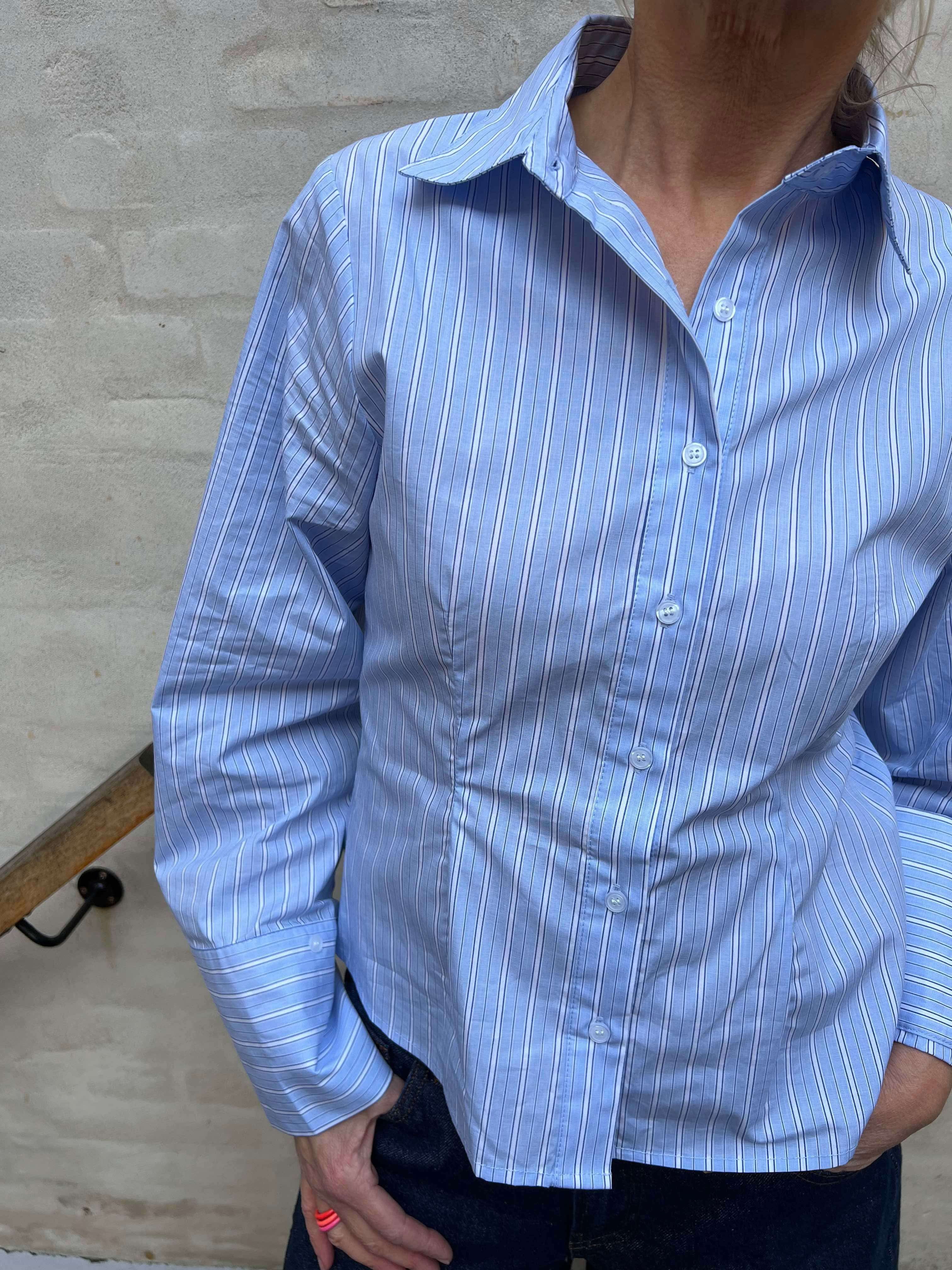 Rosa stripe shirt light blue