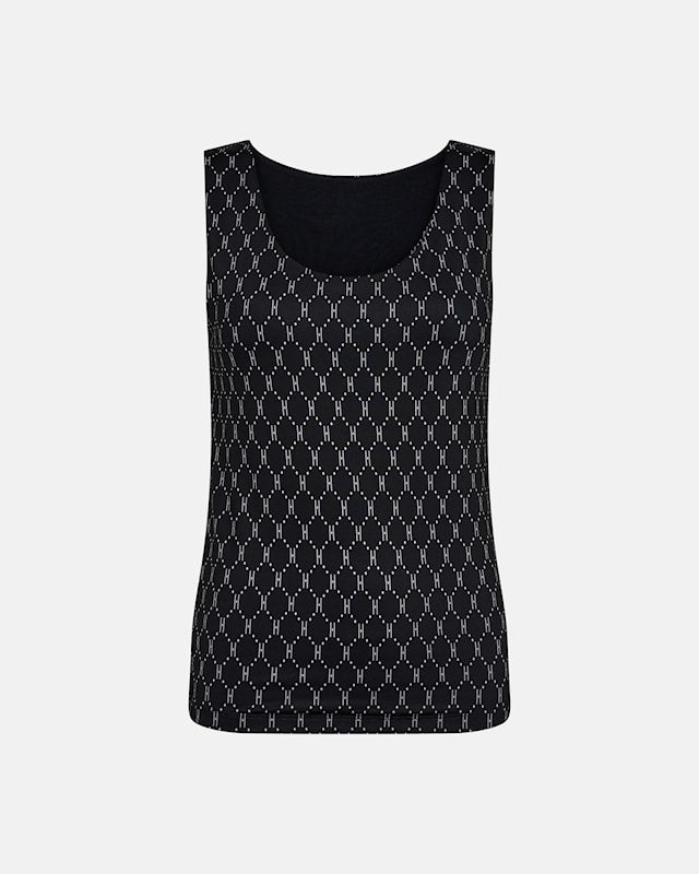 Printed top black